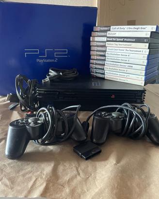 PlayStation 2 scatola originale 2 joypad e giochi