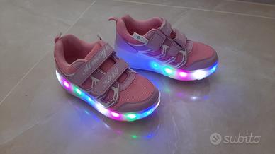 Scarpe Bimba 33 con rotelle a scomparsa e luci