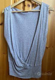 Gilet Top Smanicato Robe di Kappa Donna Grigio