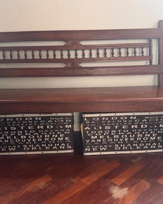 Panchina in legno anticata