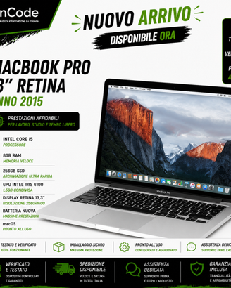 💻 MacBook Pro 13" Retina 2015 – Intel Core i5
