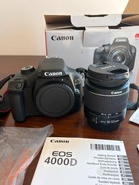 📸 Canon EOS 4000D + Obiettivo EF-S 18-55mm III KIT