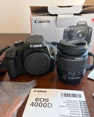 📸 Canon EOS 4000D + Obiettivo EF-S 18-55mm III KIT
