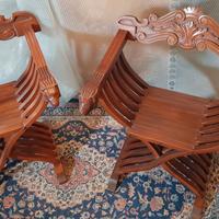 Sedie Savonarola pieghevoli