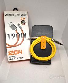 Cavo dati ricarica rapida in silicone-6A 120W
