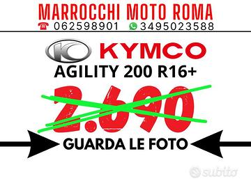 Kymco Agility 200 R16+ abs Full Optionals