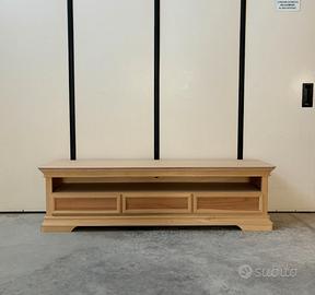 Mobile base madia soggiorno porta Tv legno grezzo