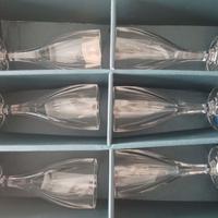 Bicchieri in cristallo di Boemia - set da sei.