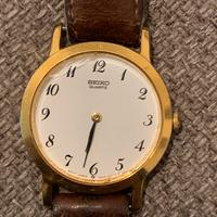 Orologio Seiko Quartz vintage laminato oro 18kt