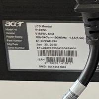 Monitor LCD 19 a colori compreso di cavi