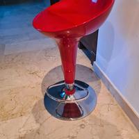 sgabello arredo rosso