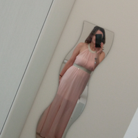 Vestito da cerimonia rosa lungo