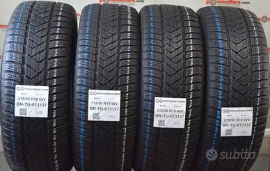 4 Pneumatici 215/50 R18 Pirelli Sottozero 3