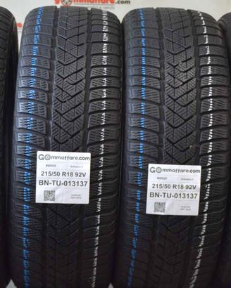 4 Pneumatici 215/50 R18 Pirelli Sottozero 3