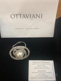 Anello in argento con perla marca Ottaviani