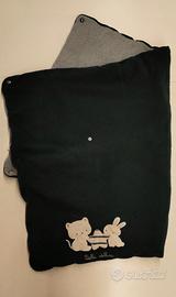 Coperta pesante neonato blu 90x60cm