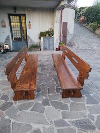 Panche in legno massello