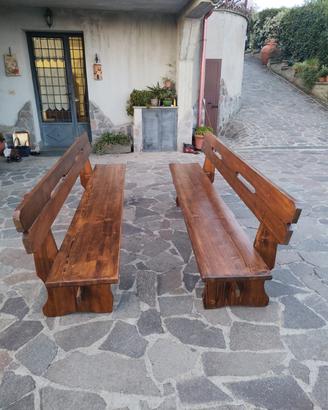 Panche in legno massello