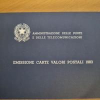 Libro libretto emissione buca carte valori 1983