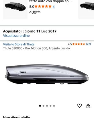 BOX TETTO AUTO THULE