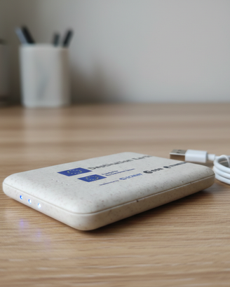 Powerbank slim nuova, 5000mha per 2 dispositivi.