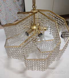 Lampadario cristalli Swarovski grande