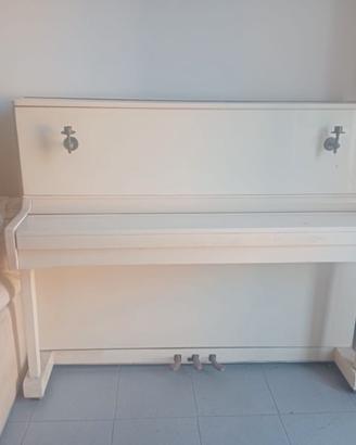 Pianoforte verticale LIRIKA bianco avorio 3 pedali