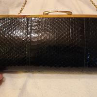 Borsa pitone rettile blu