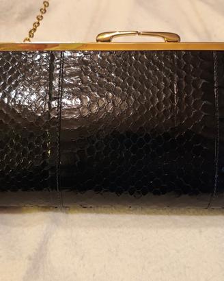 Borsa pitone rettile blu