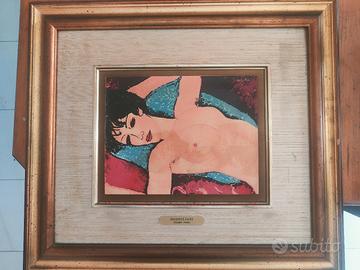 Serigrafia polimaterica su tela Modigliani 