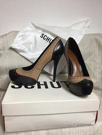 Décolleté in pelle bicolor Schutz