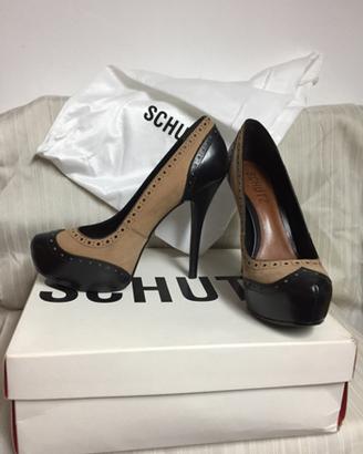 Décolleté in pelle bicolor Schutz