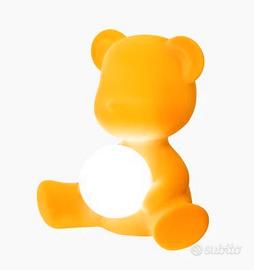 Lampada Teddy Girl Qeeboo Flock dark Gold