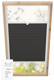Tenda plissettata per finestre a tetto Velux