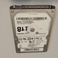 Hard Disk 2.5" 7.200 RPM 160/250/320/1000GB/1TB