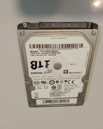 Hard Disk 2.5" 7.200 RPM 160/250/320/1000GB/1TB