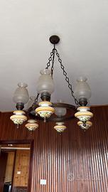 Lampadario ceramiche italiane