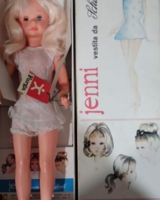 Bambola vintage Jenni Furga anni '60 + vestiti