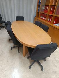 Tavolo riunioni + 6 poltrone