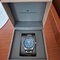 Hamilton orologio automatico blu NUOVO