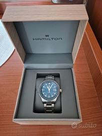 Hamilton orologio automatico blu NUOVO