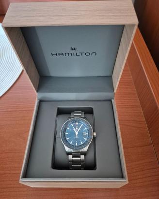 Hamilton orologio automatico blu NUOVO