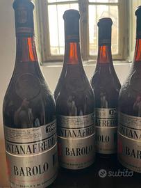 Barolo DOC Fontanafredda 1966 4 bottiglie vintage