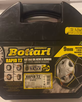Catene Neve Bottari Rapid T2 020 - 9mm - Omologate