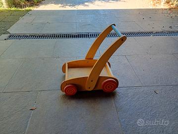 carretto legno bimbo