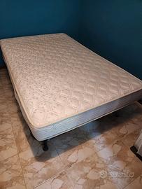 letto una piazza e mezza, rete Doimo con materasso