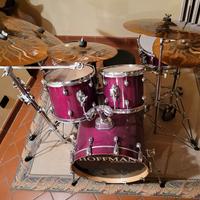 Batteria Hoffman Kustom Drum e piatti Ufip