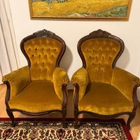 Coppia di poltrone Capitonne’