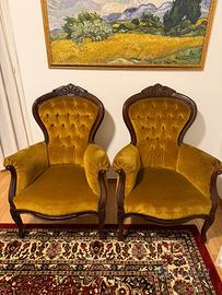 Coppia di poltrone Capitonne’