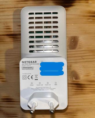 NETGEAR EAX15 WiFi 6 AX1800 Mesh Extender